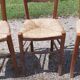 6 chaises paillées anciennes