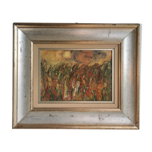 Tableau moderne, huile sur panneau