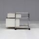 Chariot USM Haller blanc par Fritz Haller, 1980