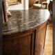 Rare Low Corner Cabinet from the Louis-Philippe Period – 19th Century – Marble Top