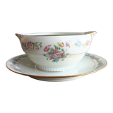 Saucière sur dormant fixe en porcelaine de Limoges - Porcelaine Limousine