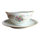 Saucière sur dormant fixe en porcelaine de Limoges - Porcelaine Limousine