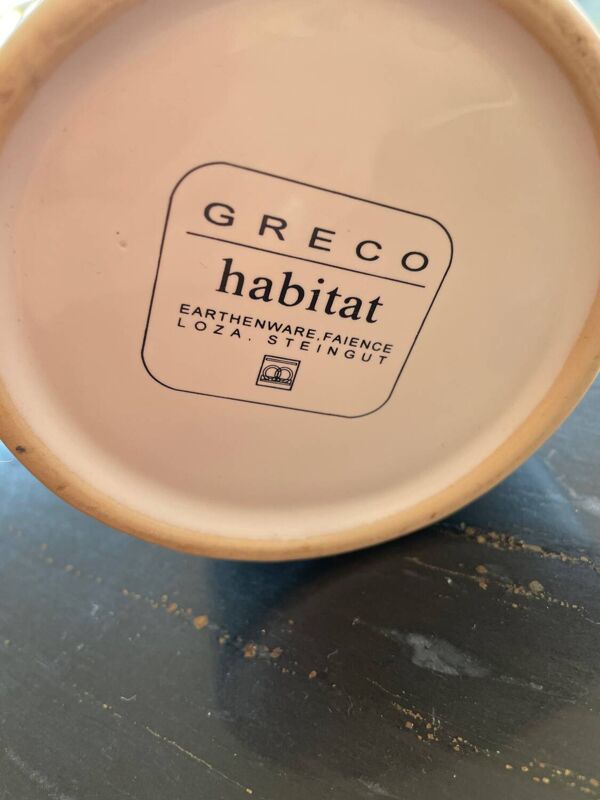 Carafe Habitat blanche ligne greco