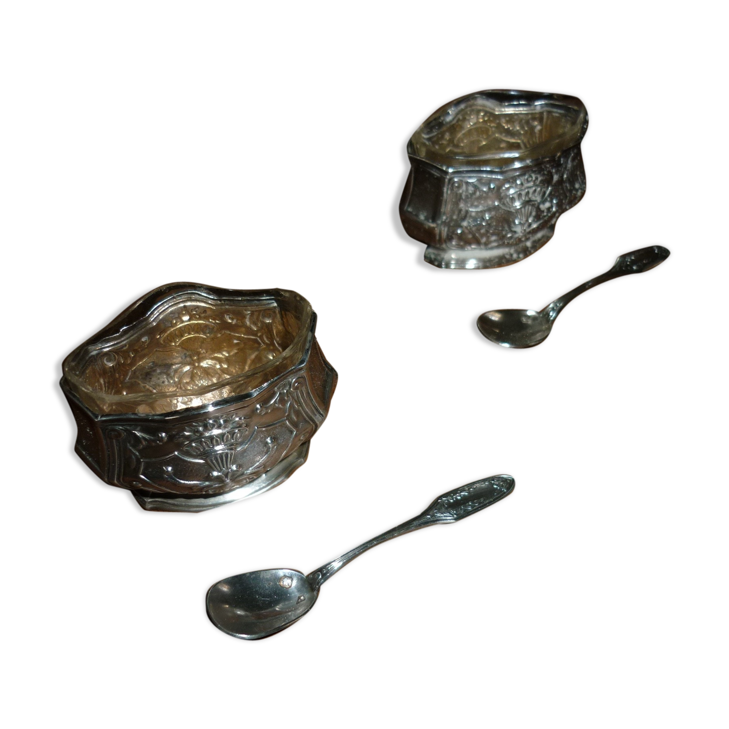 Pair of solid silver filers