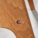 Fauteuil à haut dossier, chêne