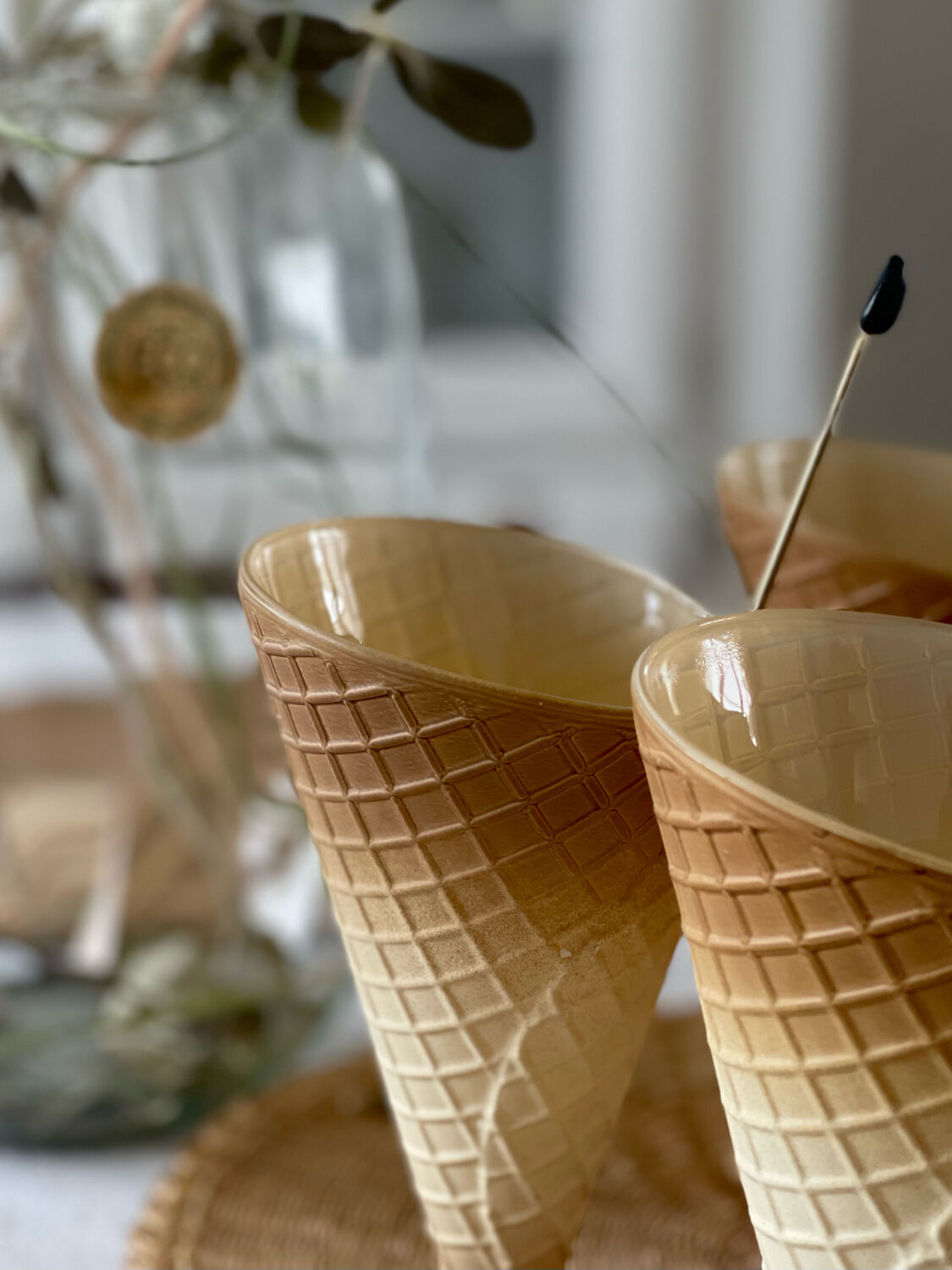 Set of 5 ice cream cups Italy 1960