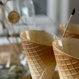 Set of 5 ice cream cups Italy 1960