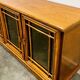 Vintage mirrored bamboo sideboard by Maugrion for Roche Bobois, 1970s. France