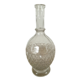 Cast glass decanter