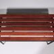 Mid-Century Meranti Wood Bench 1960 Italy