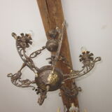 Bronze chandelier with angels