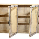 Burmese teak wall display case