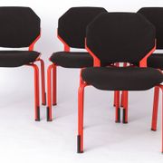 Space Age Chairs Set of 4, Fröscher Stacking Chairs, 1980s German Design