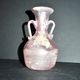 Antique amphora vase in iridescent pink blown glass – Murano, Italy, 20th century