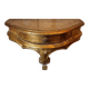 Console murale en bois et stuc dorée mi XIXeme