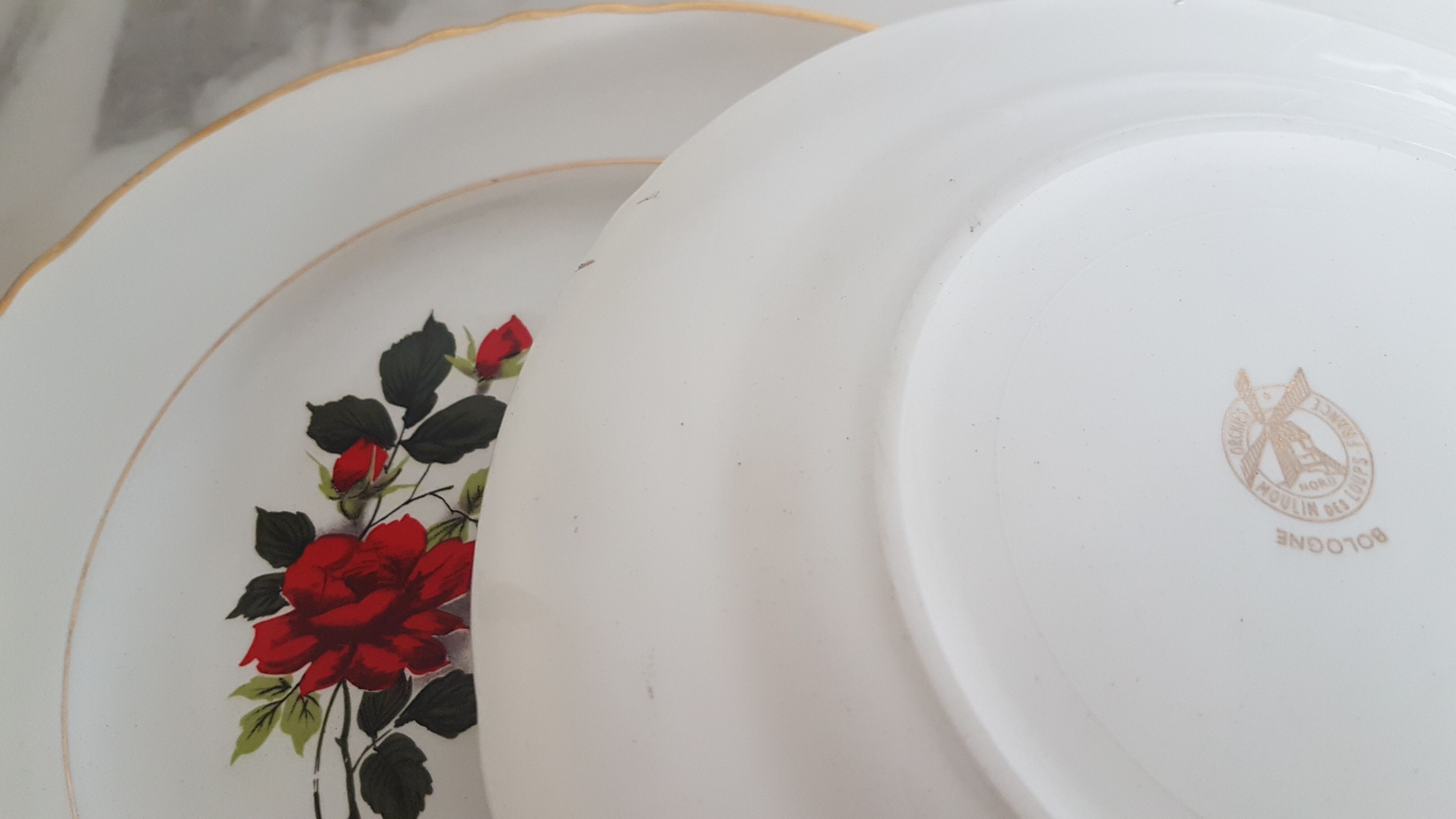 7 dessert plates Moulin de Loups model Bologna