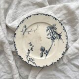 Low iron earthenware compote dish “Oxford” Choisy le Roi