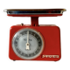 Stube vintage red lacquered metal kitchen scale - force 10