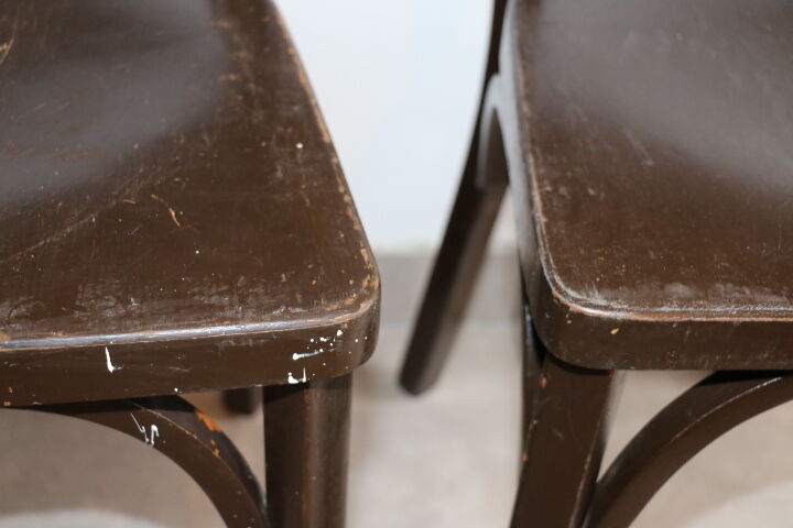 5 chairs BAUMANN N°29 brown
