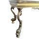 Vintage onyx coffee table with koi legs