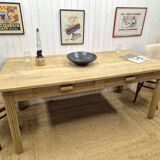 Solid oak farmhouse table