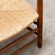 Fauteuil chêne et paille dans l’esprit de Charlotte Perriand 1950