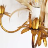 Gilt ‘Sheaf of wheat’ Chandelier by Hans Kögl