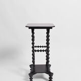 Pair of turned wood tables, 1900s