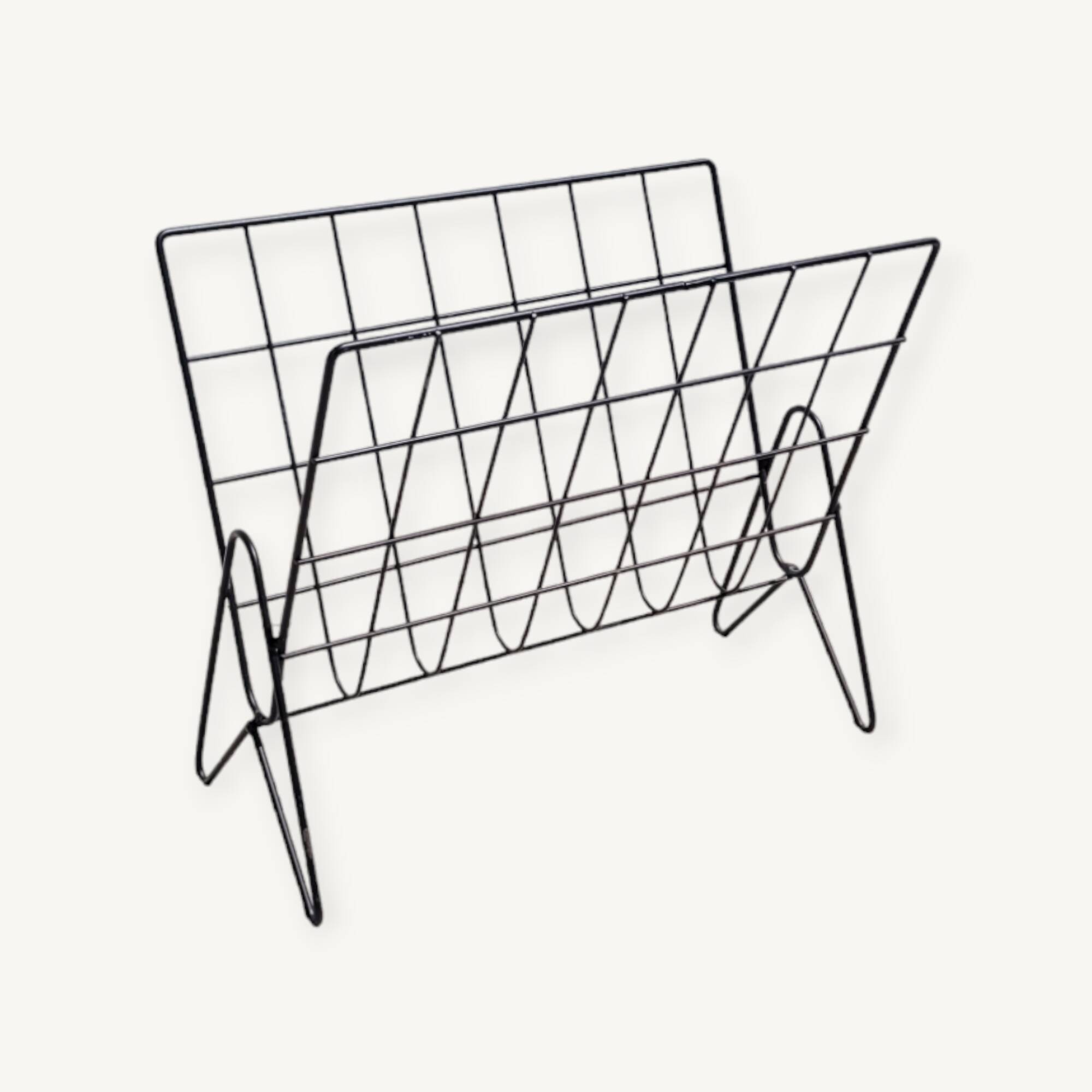 80s style graphic magazine rack