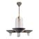 Vintage French Brass Acrylic Chandelier, 1970s