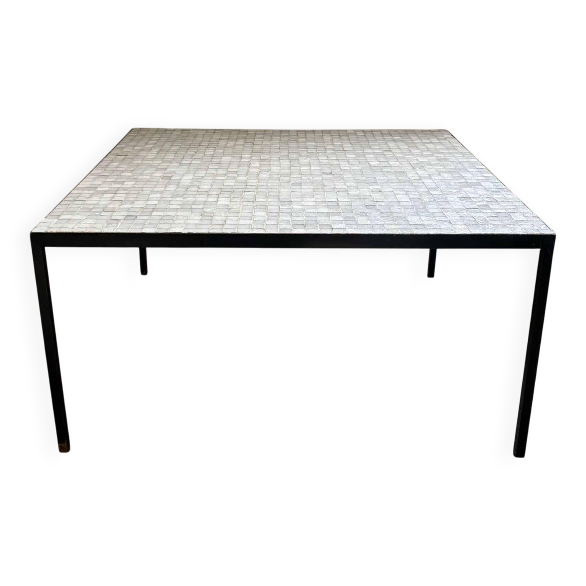 Table basse carrée en mosaïque, design Floris H. Fiedeldij pour Artimeta, Pays-Bas, années 1950