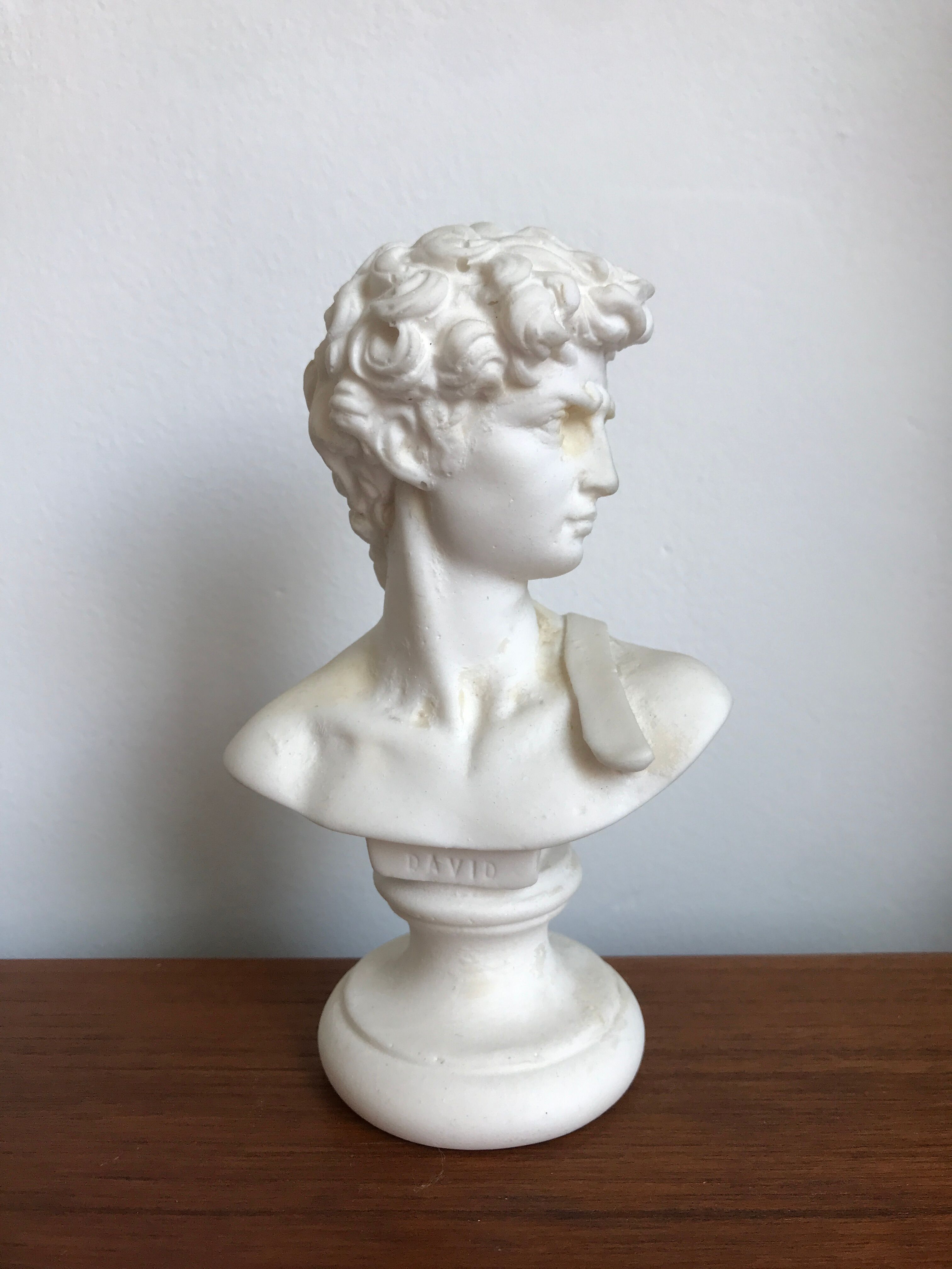 Bust David in stone