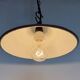 Lampe suspendue industrielle en émail bleu britannique, années 1950