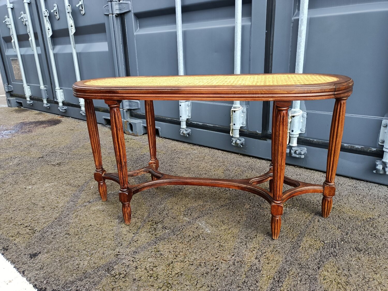 Banquette de piano bois style louis XVI