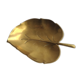Vintage brass leaf