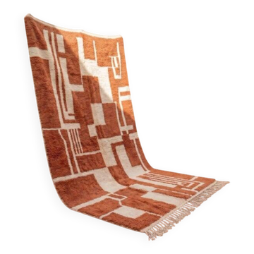 Tapis en laine d’atlas authentique traditionnel 1,5/2,5 m