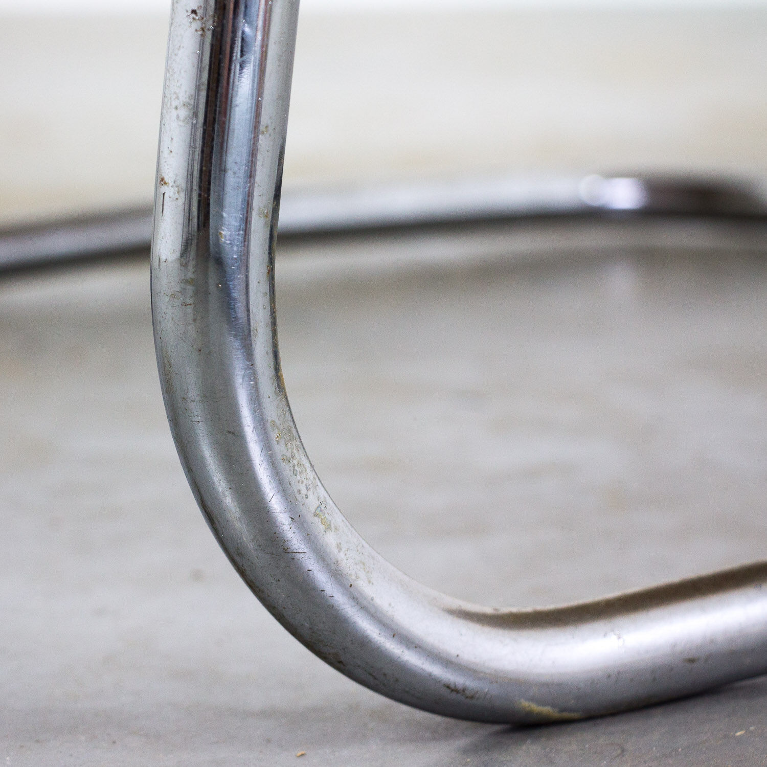 Set of 4 vintage yellow armchairs