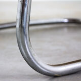 Set of 4 vintage yellow armchairs