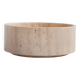 Plat cylindrique en travertin