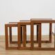 Tables Gigognes Mid-Century en Teck, Royaume-Uni, 1960s, Set de 3
