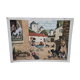Map displays school lesson 'Village life' vintage 1967