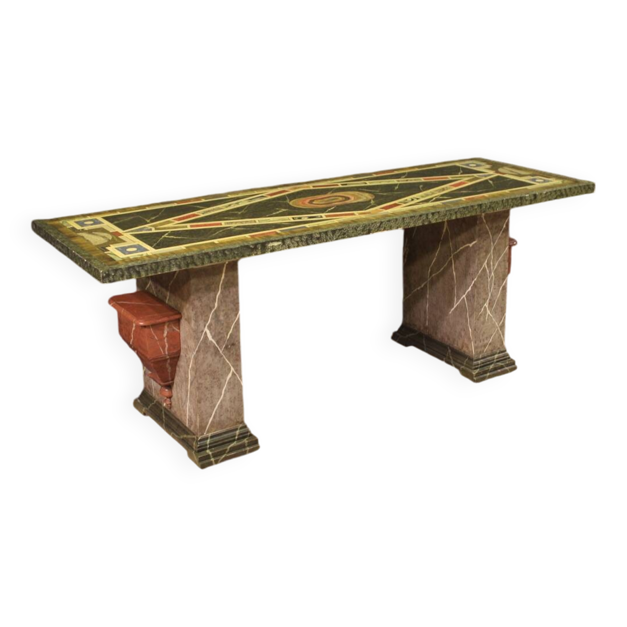 Table laquée hollandaise spectaculaire des années 70