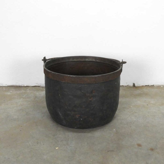 Antique copper kettle