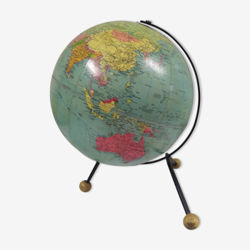 Globe terrestre mappemonde George Philip London 1962 Taride design 60's
