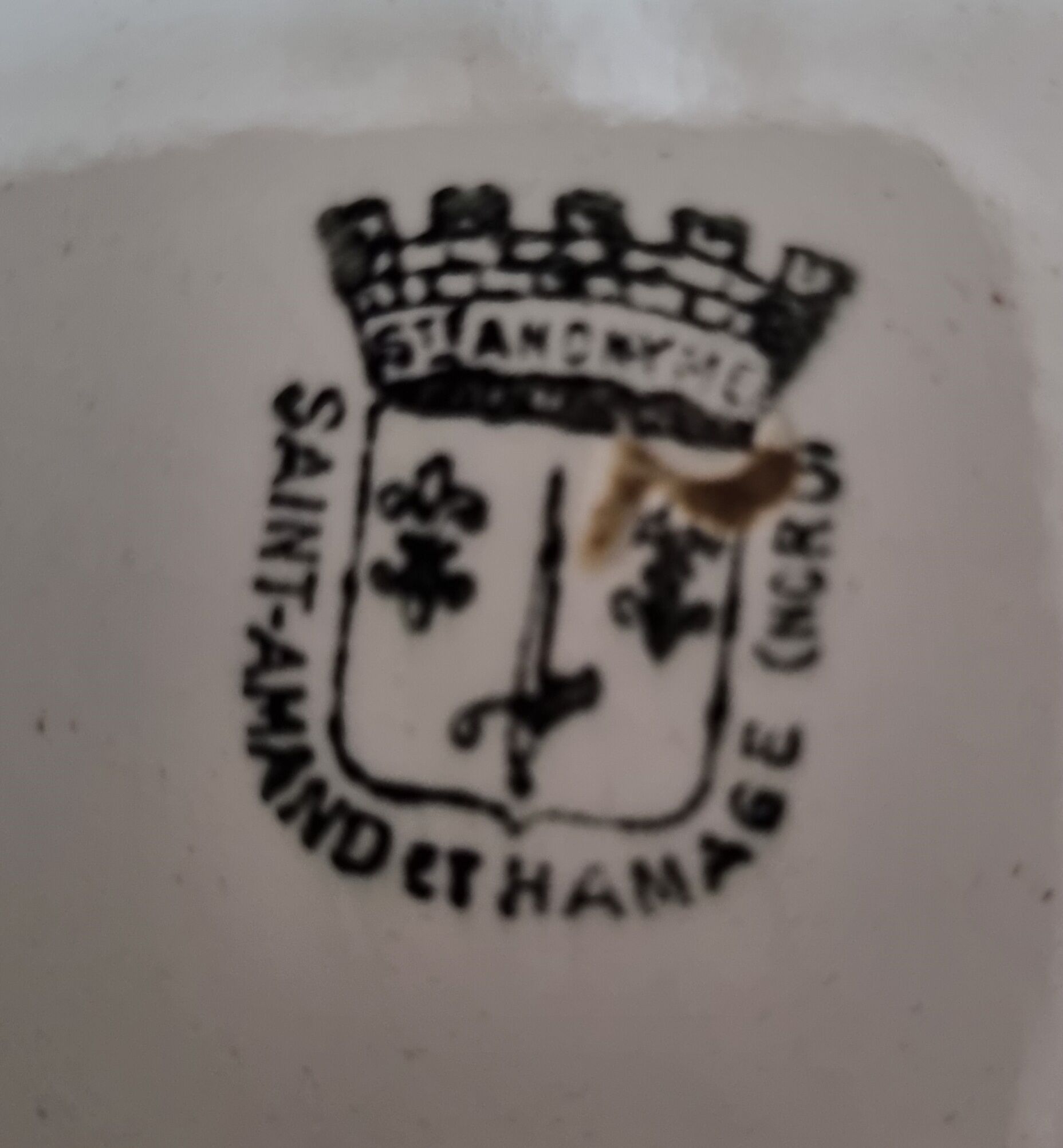 St Amand and Hamage earthenware soup plates
