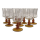 Set of 8 Arcoroc France stemmed glasses