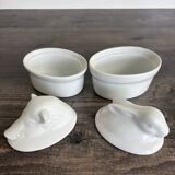 2 Porcelain Terrines - Wild Boar and Rabbit