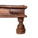 Ancient Indian ritual table of the Bajot type, wood and brass – Rajasthan