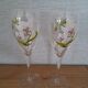 4 beautiful Belle Époque champagne flutes by Perrier Jouët