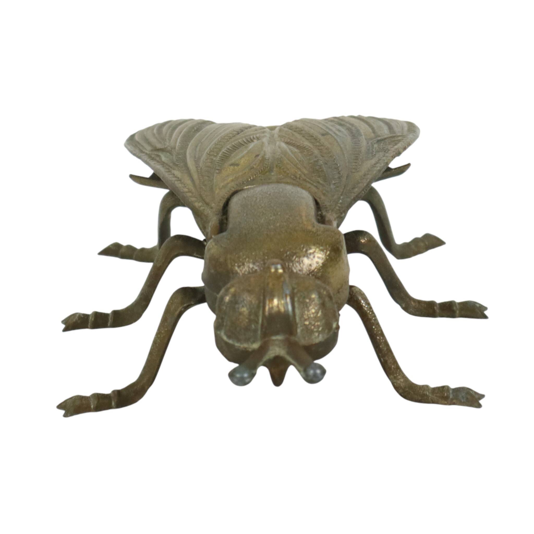 Vintage Copper-Purpose Fly Figurine Ashtray Italy Sixties